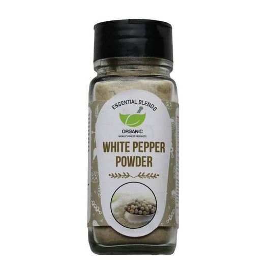 Essential Blends Organic White Pepper Powder -  USA, Australia, Canada 