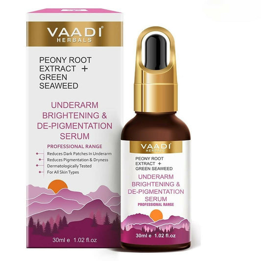 Vaadi Herbals Underarm Brightening & De-pigmentation Serum With Peony Root Extract & Green Seaweed - BUDEN