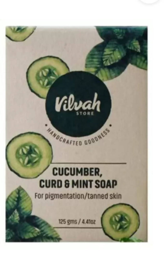 Vilvah Cucumber, Curd & Mint Soap