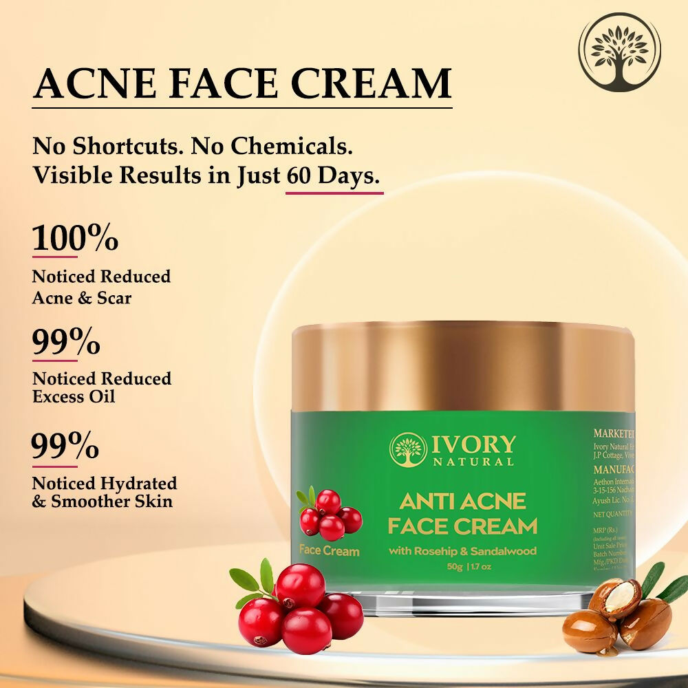 Ivory Natural Acne Face Cream For Acne Free Face