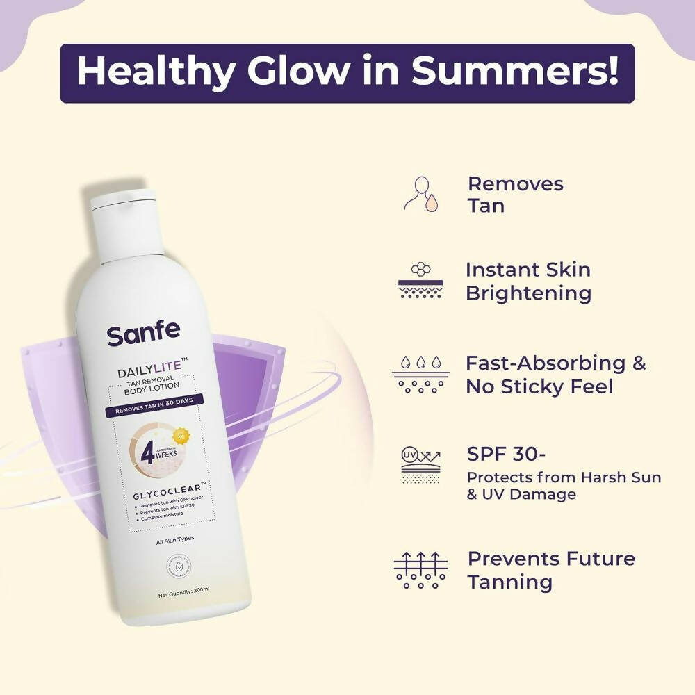 Sanfe DailyLite Tan Removal Body Lotion For Women