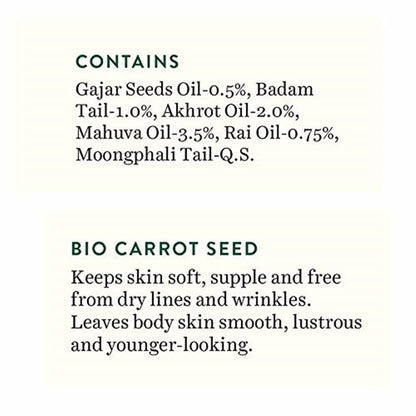 Biotique Advanced Ayurveda Bio Carrot Seed Anti-Aging After-Bath Body Oil