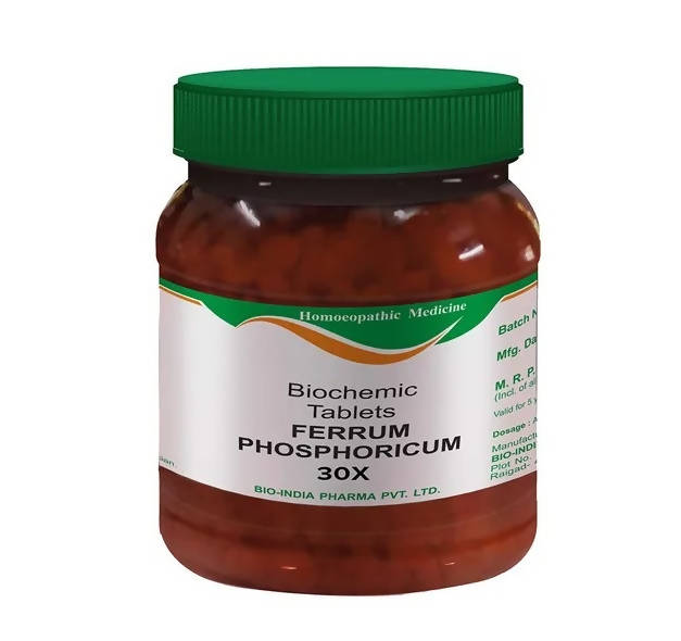 Bio India Homeopathy Ferrum Phosphoricum Biochemic Tablets
