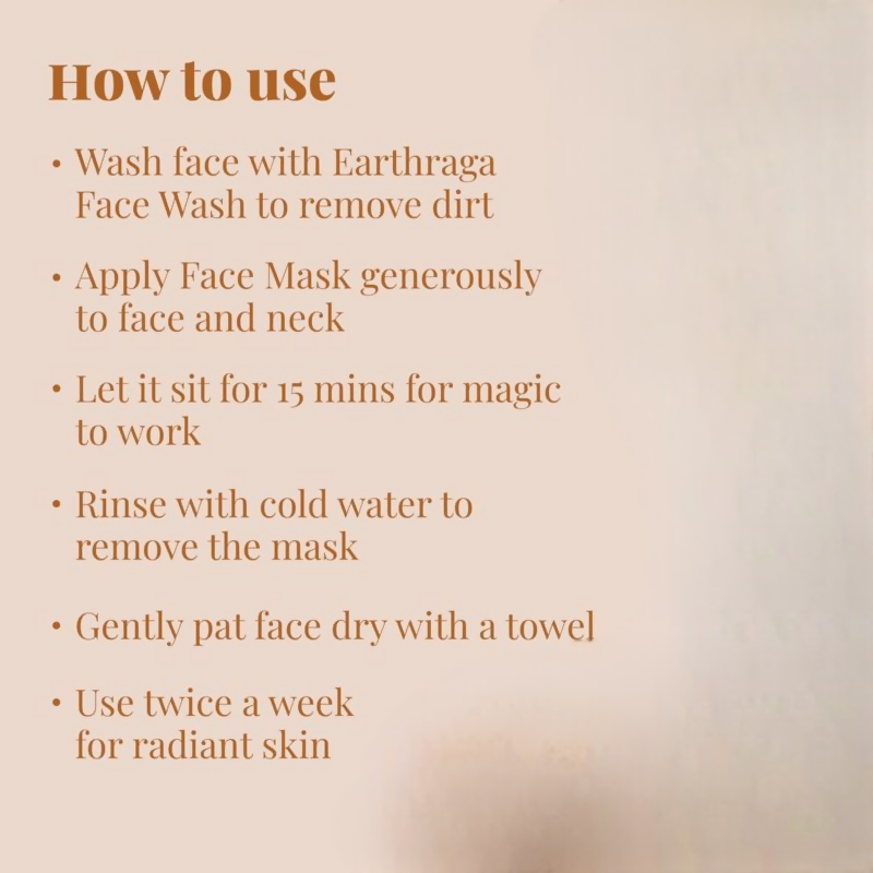 Earthraga Ubtan And Turmeric Face Mask