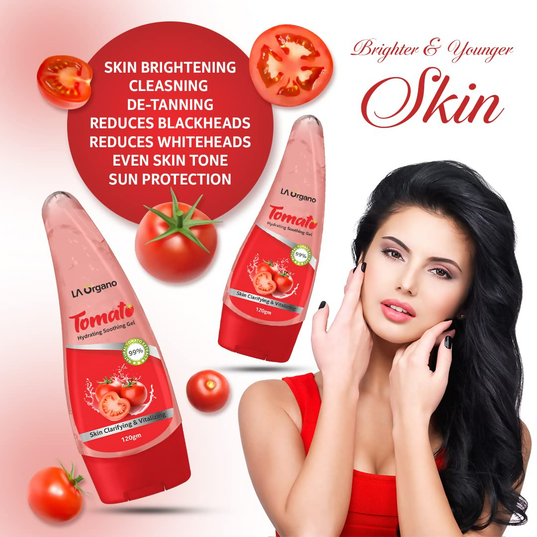 LA Organo Aloevera Gel & Tomato Hydrating Soothing Gel Combo