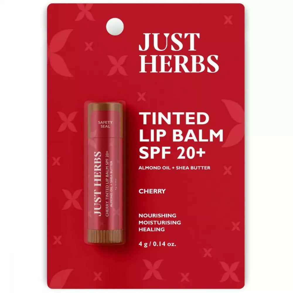 Just Herbs Tinted Lip Balm SPF 20+ Cherry Flavor