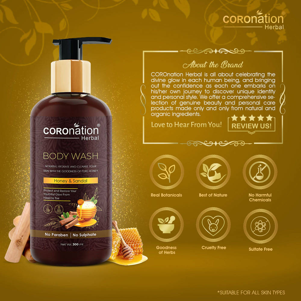 Coronation Herbal Honey and Sandal Body Wash