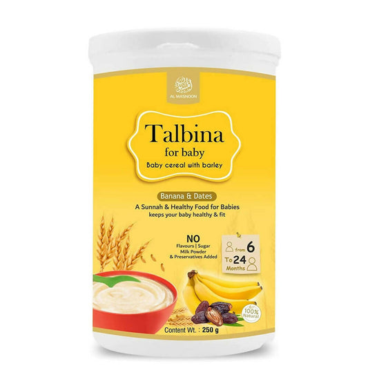 Al Masnoon Talbina For Baby with Banana & Dates 6 to 24 Months - buy in USA, Australia, Canada