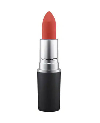 Mac Powder Kiss Lipstick - Devoted To Chili Warm Brick Red