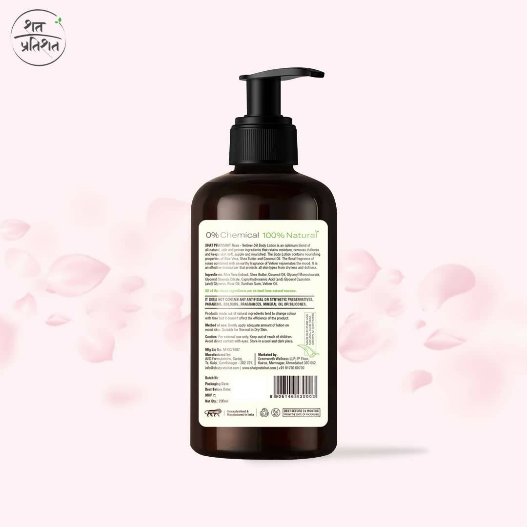 Shat Pratishat Moisturizing Body Lotion - Rose Oil