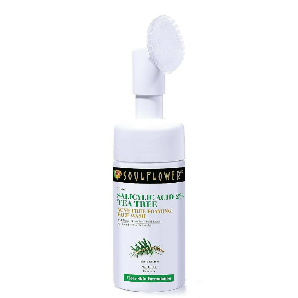 Soulflower 2% Salicylic Acid Acne Free Foaming Face Wash