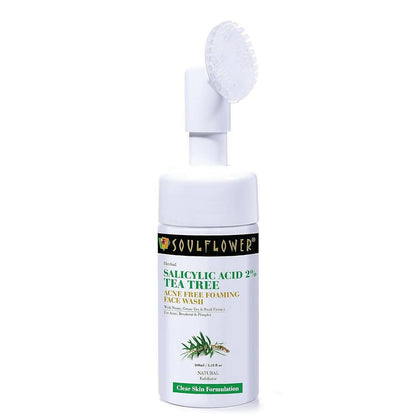 Soulflower 2% Salicylic Acid Acne Free Foaming Face Wash