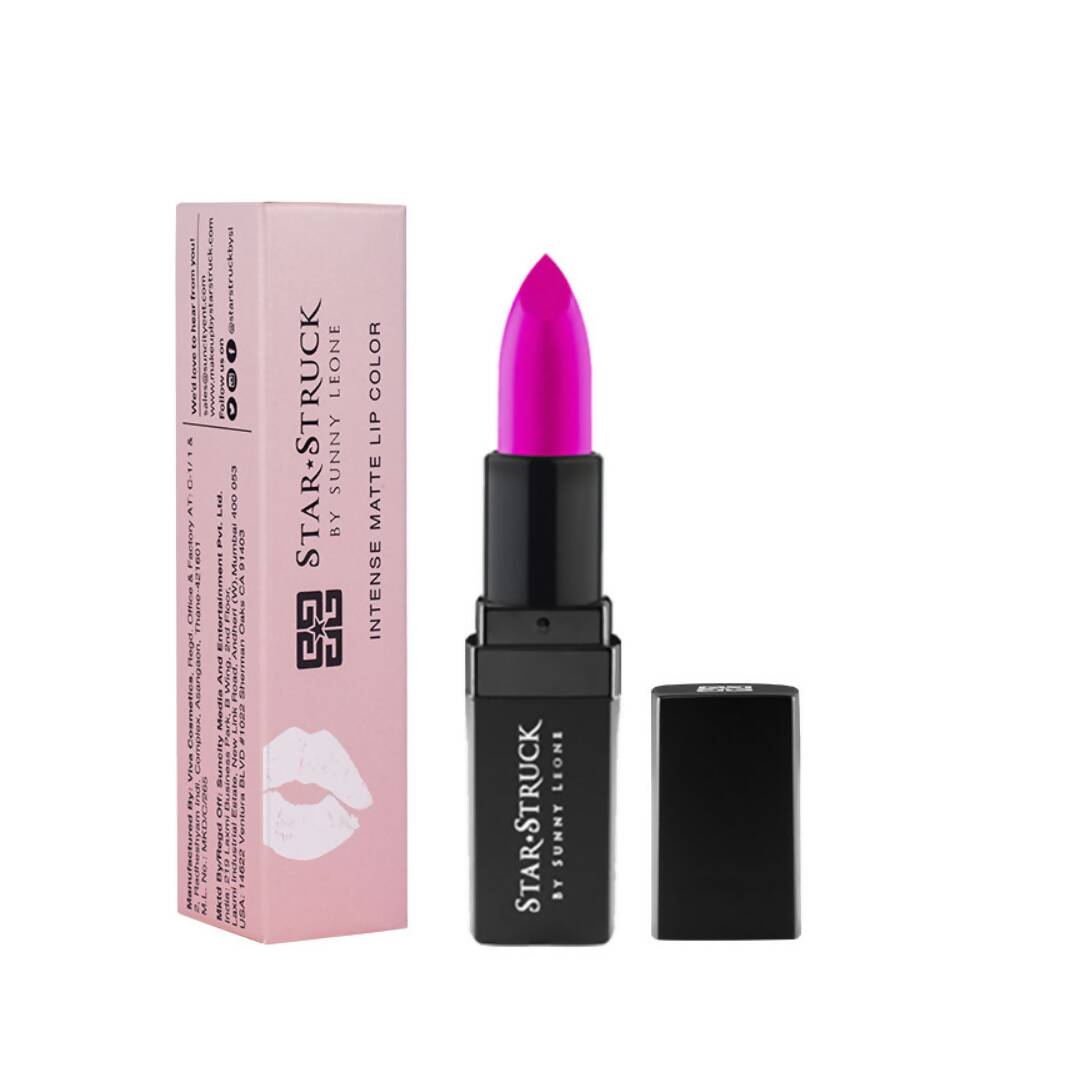 Star Struck By Sunny Leone Intense Matte Lip Color - Foxy Fuchsia