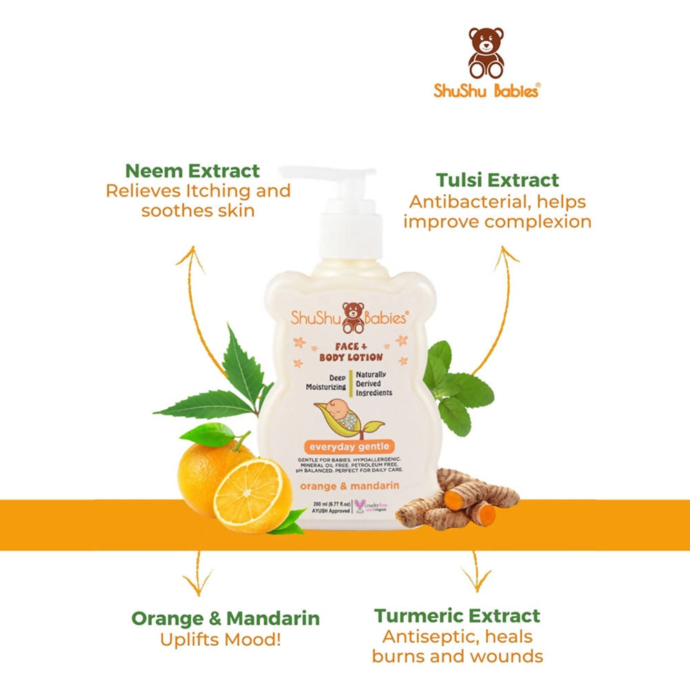 ShuShu Babies Face + Body Lotion Orange & Mandarin