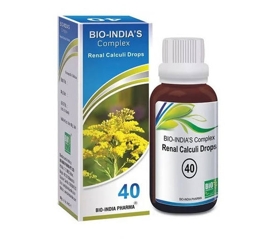 Bio India Homeopathy Complex 40 Renal Calculi Drops