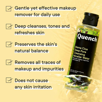 Quench Botanics Mama Cica Deep Pore Cleansing Micellar Water