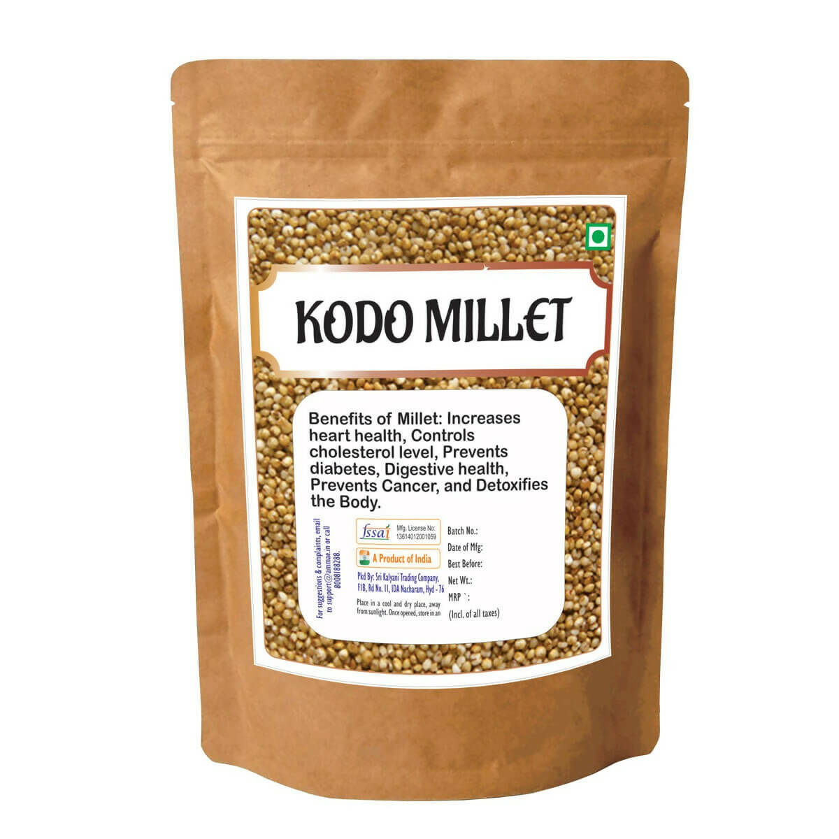 Ammae Kodo Millet -  USA, Australia, Canada 
