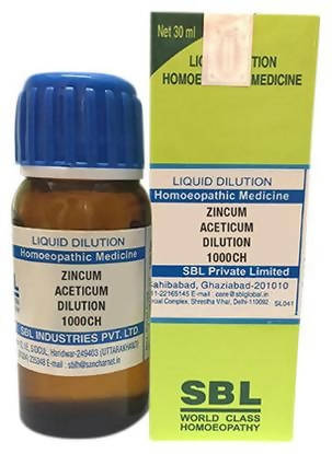 SBL Homeopathy Zincum Aceticum Dilution