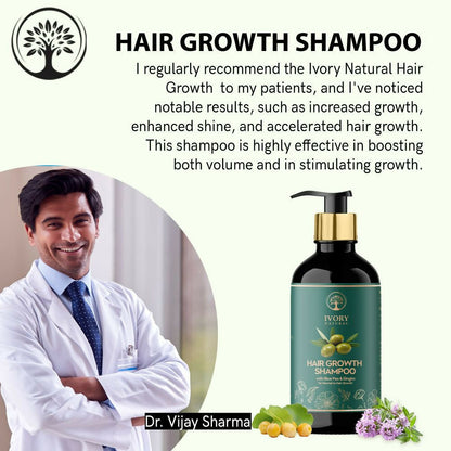 Ivory Natural Hair Shampoo For Growth - Hair Wellness & Nourishment For Both Men And Women