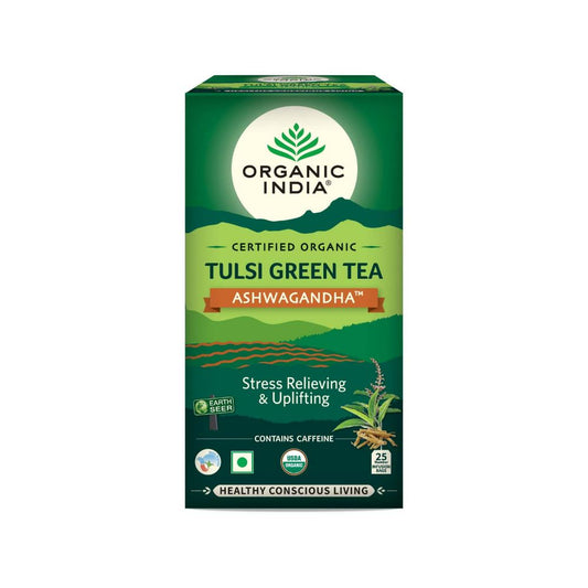 Organic India Tulsi Green Tea Ashwagandha