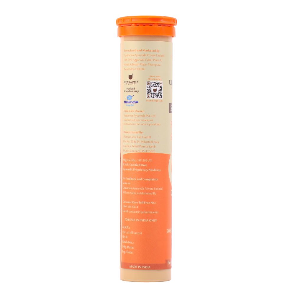 Upakarma Ayurveda Pure Sj Effervescent Tablets - Orange