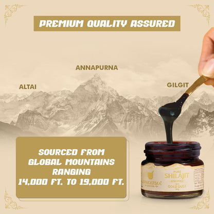 Upakarma Ayurveda Pure SJ Resin Form With Gold Dust