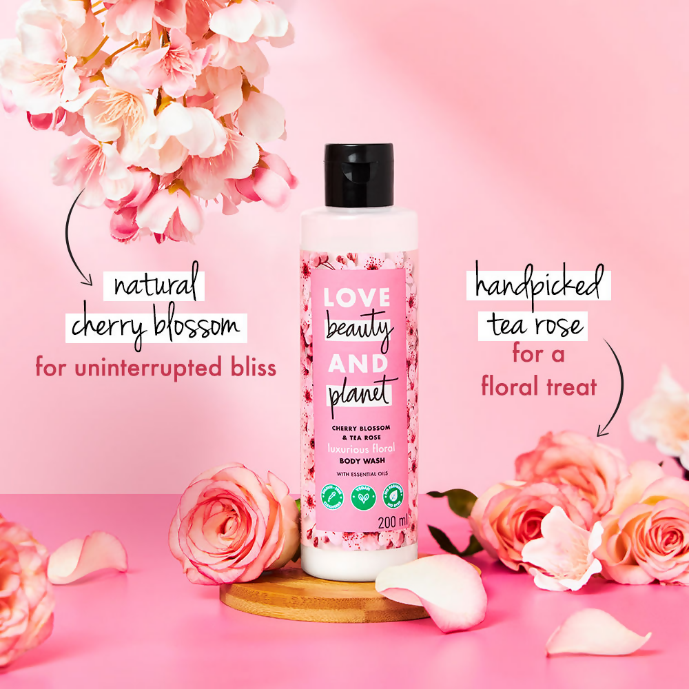 Love Beauty And Planet Cherry Blossom & Tea Rose Body Wash