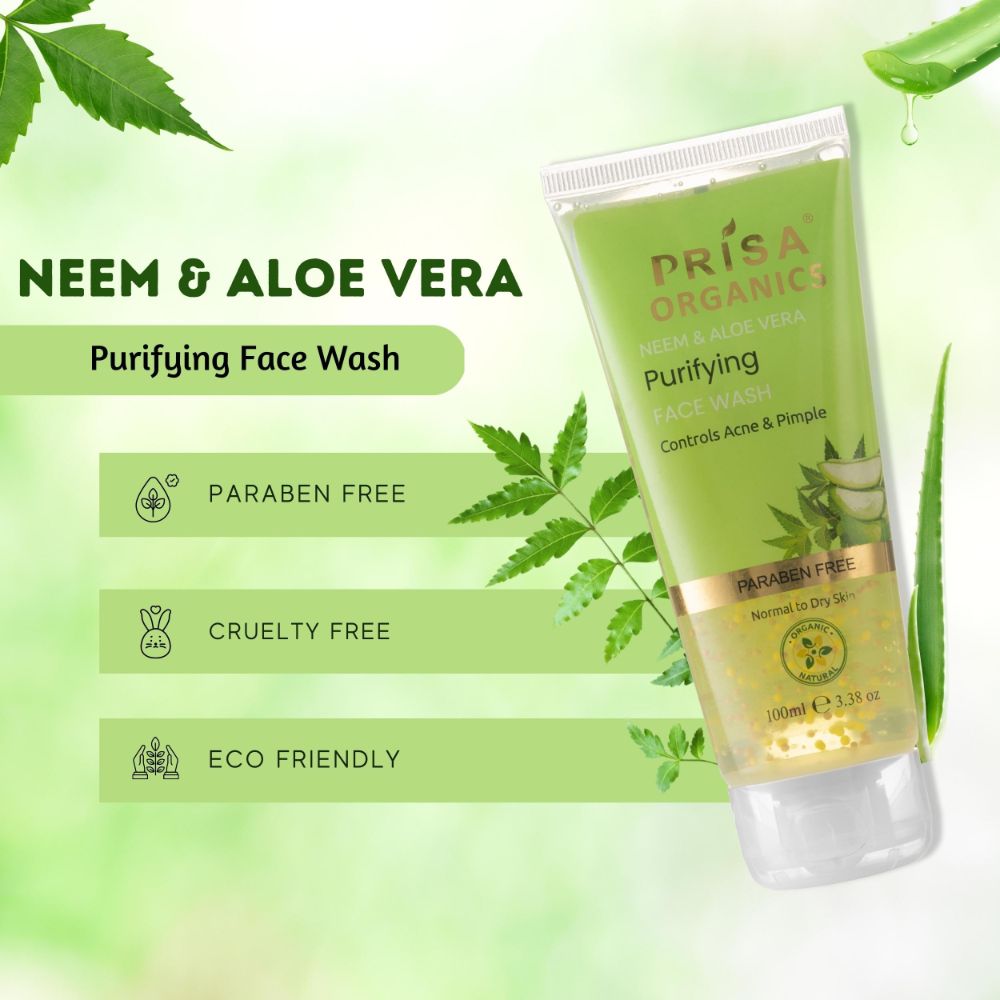 Prisa Organics Neem & Aloe Vera Face Wash