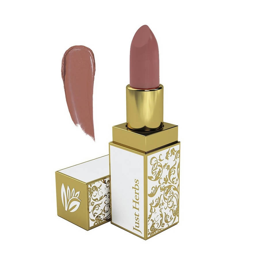 Just Herbs Herb Enriched Ayurvedic Lipstick (Shivangi_9_Peachy_Colour) (4.2 Gm) - BUDNE