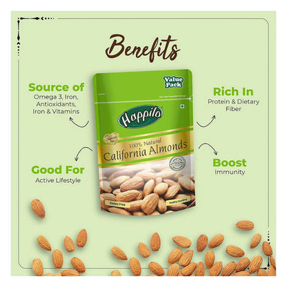 Happilo Premium Nuts & Dryfruit Combo (Almond, Cashews & Green Raisin)