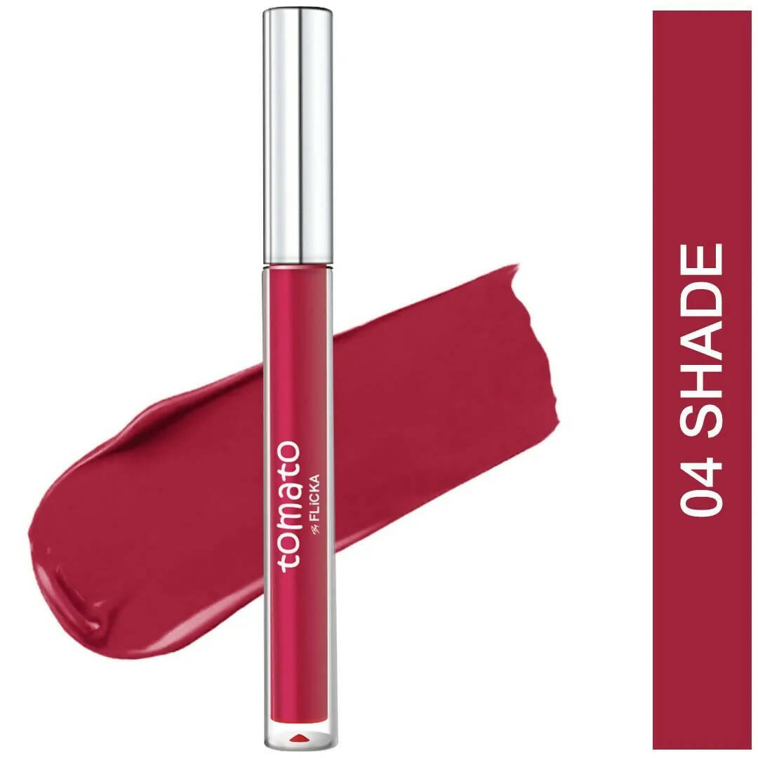 FLiCKA Tomato Liquid Lipstick - Mauve - Shade 04