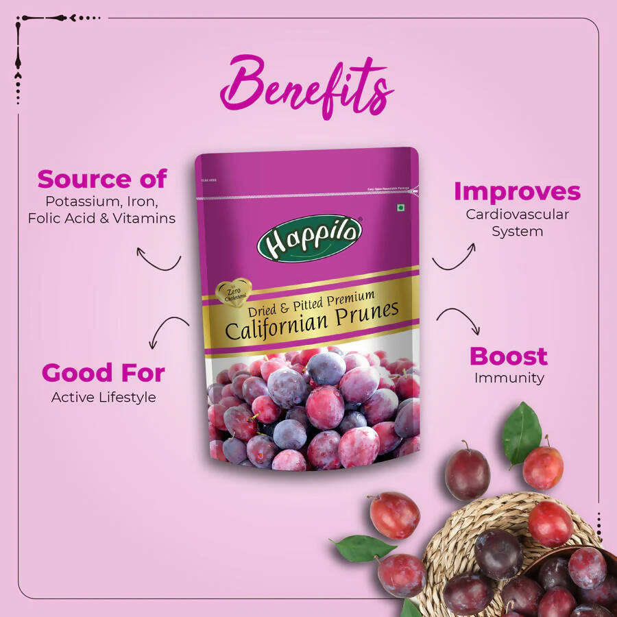 Happilo Premium Dry Fruits Combo (Californian Almonds, Prunes, Cranberries)