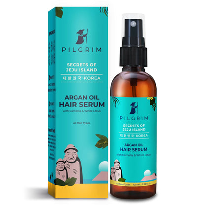 Pilgrim Argan Oil Hair Serum For Dry Frizzy Hair, Hair Smoothing & Soft Hair