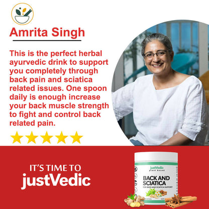 Just Vedic Back And Sciatica Support Drink Mix