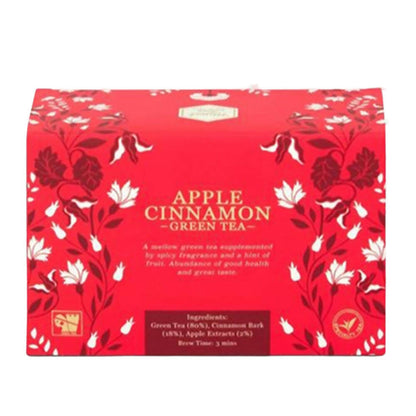 Mittal Teas Apple Cinnamon Green Tea - Eco Friendly Bags - BUDNE