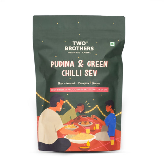 Two Brothers Organic Farms Pudina & Green Chilly Sev
