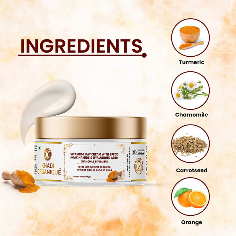 Khadi Organique Vitamin C Day Cream With chamomile & Turmeric