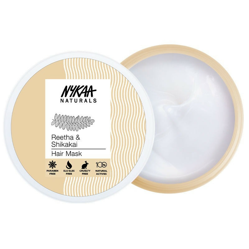 Nykaa Naturals Reetha & Shikakai Hair Mask for Damage Repair & Sulphate-Free - BUDNE