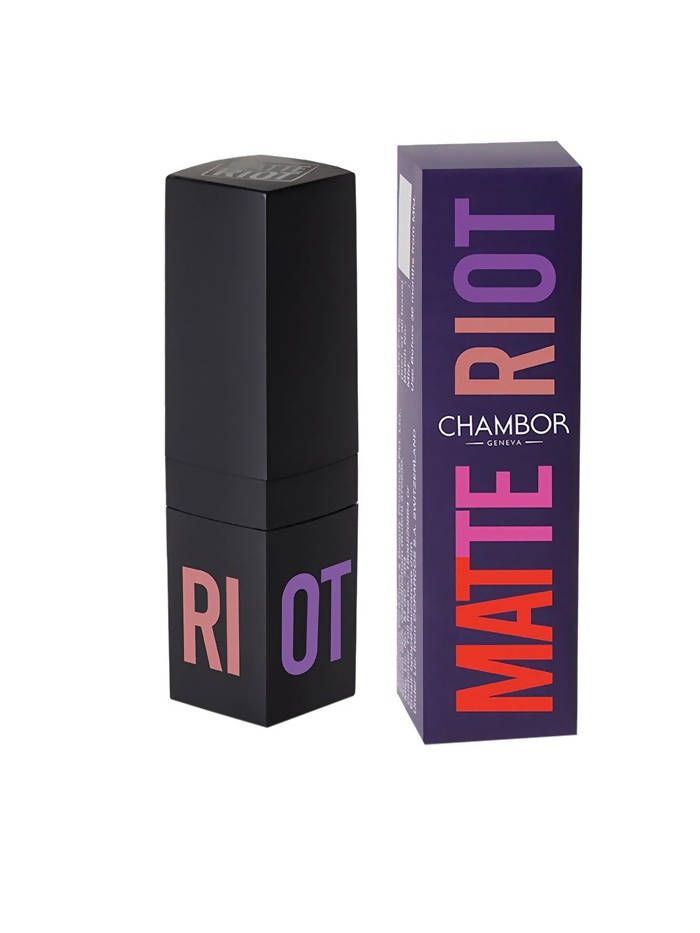 Chambor Brown Matte Riot Lipstick 284