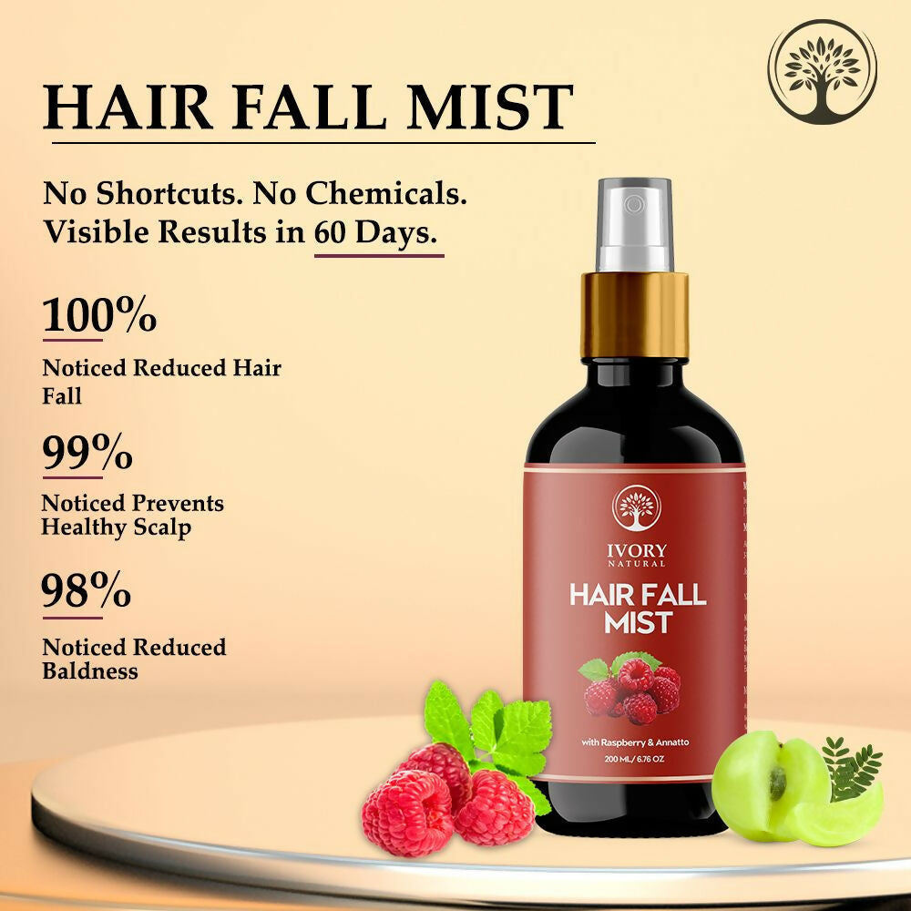 Ivory Natural Hair Fall Mist - Moisturize, And Rejuvenate For Thicker Hair For Both Men And Women