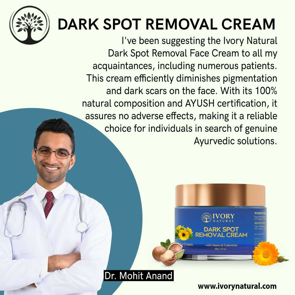 Ivory Natural Dark Spot Removal Face Cream For Dark Spots And Achieve A Glowing Tone