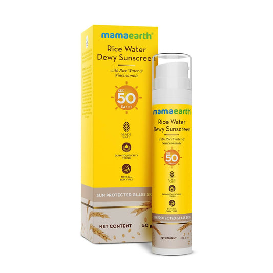 Mamaearth Rice Water Dewy Sunscreen with SPF 50 - buy in USA, Australia, Canada