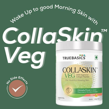 TrueBasics Collaskin Mixed Fruit Flavour 100% Vegetarian Collagen Peptides