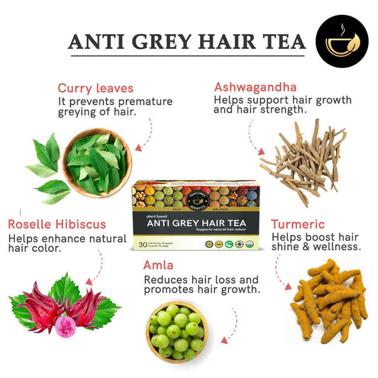 Teacurry Grey Hair Tea Bags
