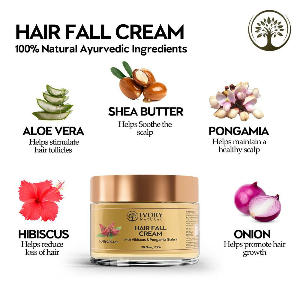 Ivory Natural Hair Fall Cream For Hair Fall & Less Hair Control