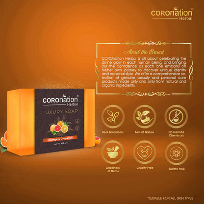 Coronation Herbal Orange & Grapefruit Luxury Soap