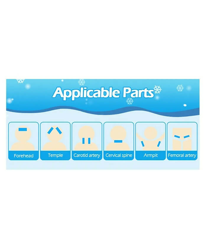 AHC Baby & Kids Cooling Gel Patch For Fever Colour changing Patch - 4 Pcs