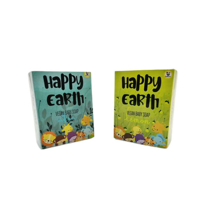 Cuddle Care Happy Earth Vegan Baby Soap for Infants- Blue & Yellow