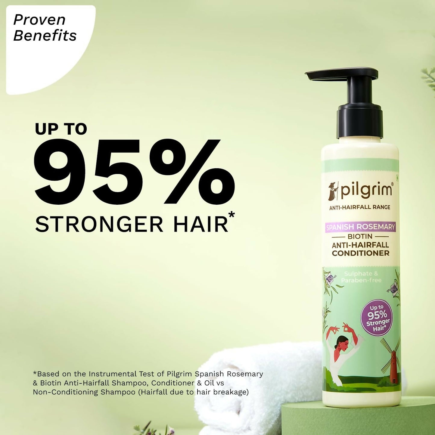 Pilgrim Spanish Rosemary & Biotin Anti Hairfall Conditioner For Reducing Hair Loss & Breakage