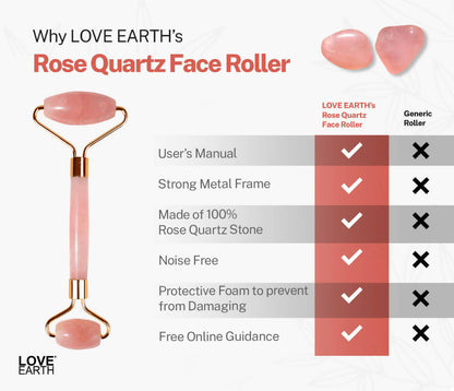 Love Earth Rose Quartz Face Roller